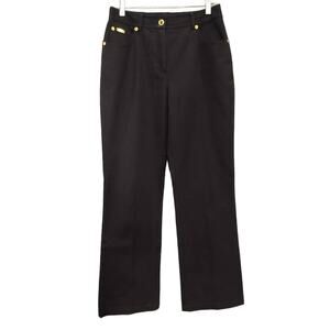 St. John Sport High Rise Bootcut Pants with‎ Riveted Back Pockets Black Size 4